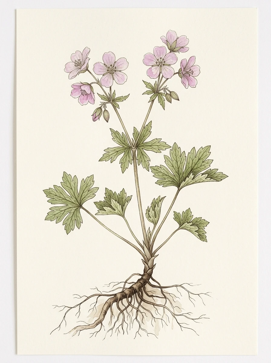 Detailed botanical illustration generated with Nano Banana 2